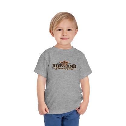 Robland Brown Swiss Toddler Tee — Cute Cow Farm Graphic Shirt