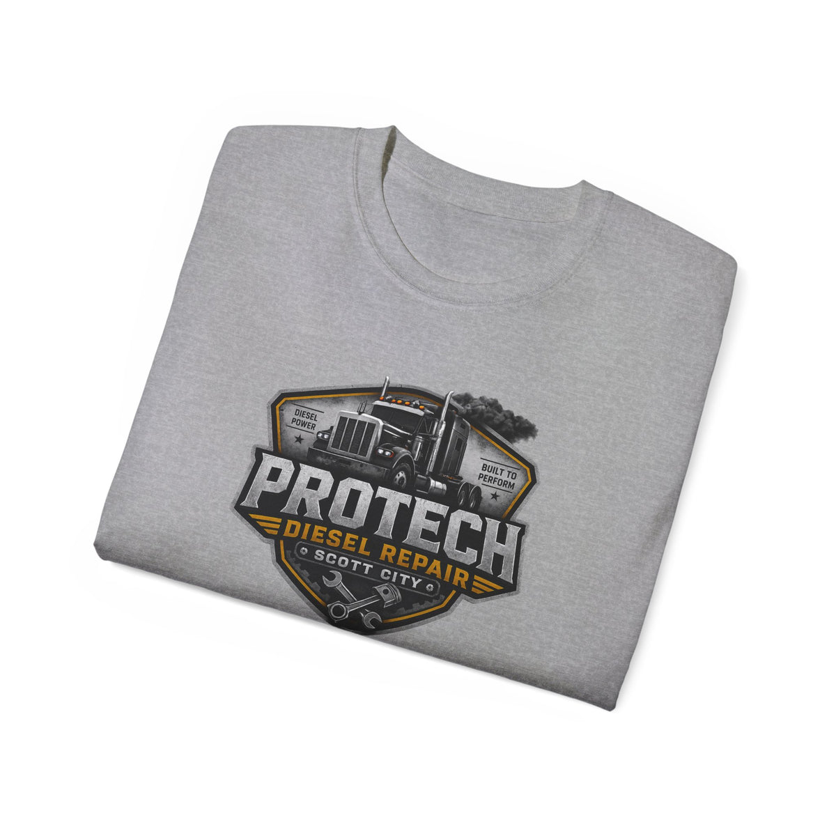 ProTech Diesel Repair Shield Tee | Truck Mechanic Logo Shirt