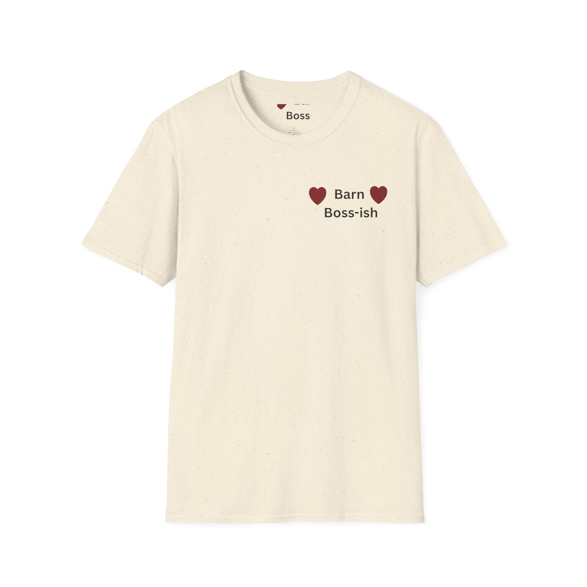 Barn Boss-ish T-Shirt — Cute Farm Mom Heart Tee