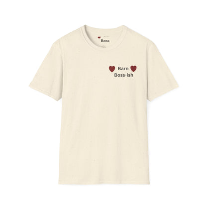 Barn Boss-ish T-Shirt — Cute Farm Mom Heart Tee