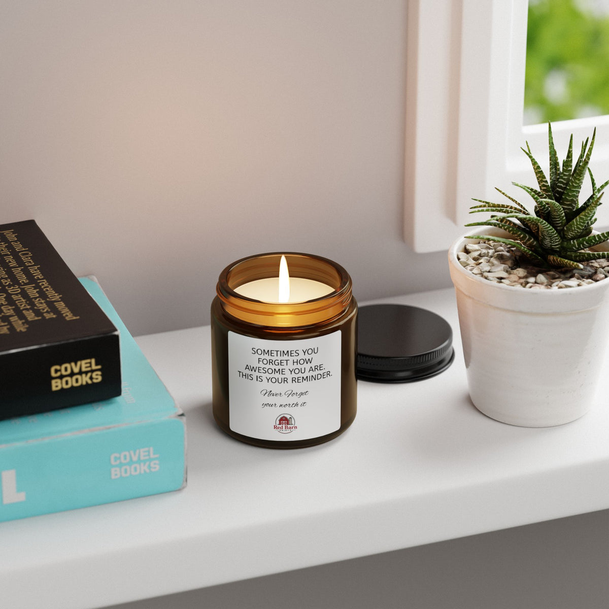 Scented Soy Candle (Amber Jar)