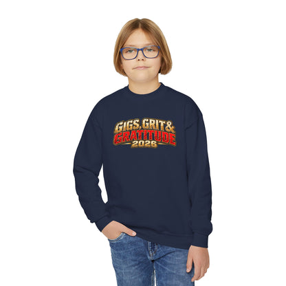 "Gigs, Grit & Gratitude 2026" Youth Sweatshirt