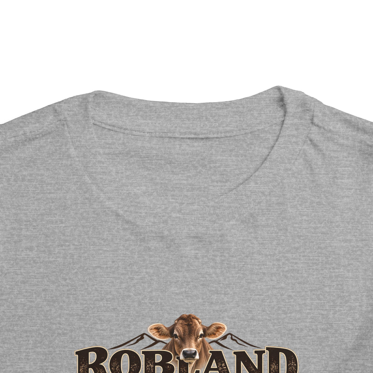 Robland Brown Swiss Toddler Tee — Cute Cow Farm Graphic Shirt