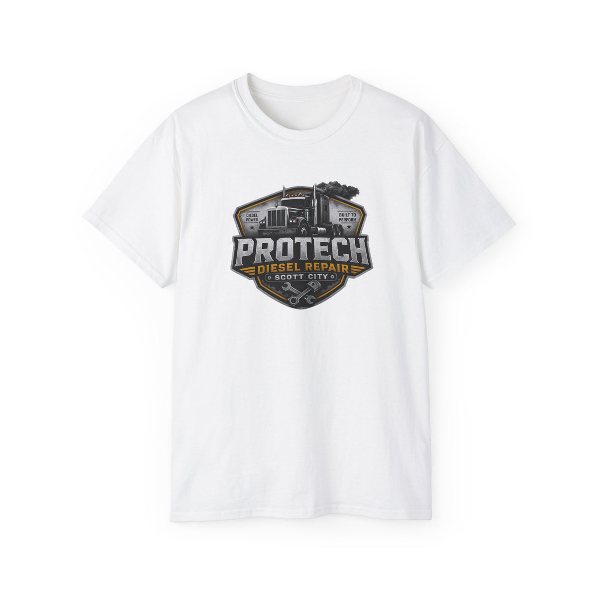 ProTech Diesel Repair Shield Tee | Truck Mechanic Logo Shirt